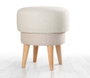 Atelier Del Sofa Puf de Lino Cream